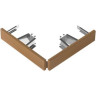Защитное ограждение SAWO CUB-GUARD-W3-CNR-D для печи CUBOS угловое, кедр
